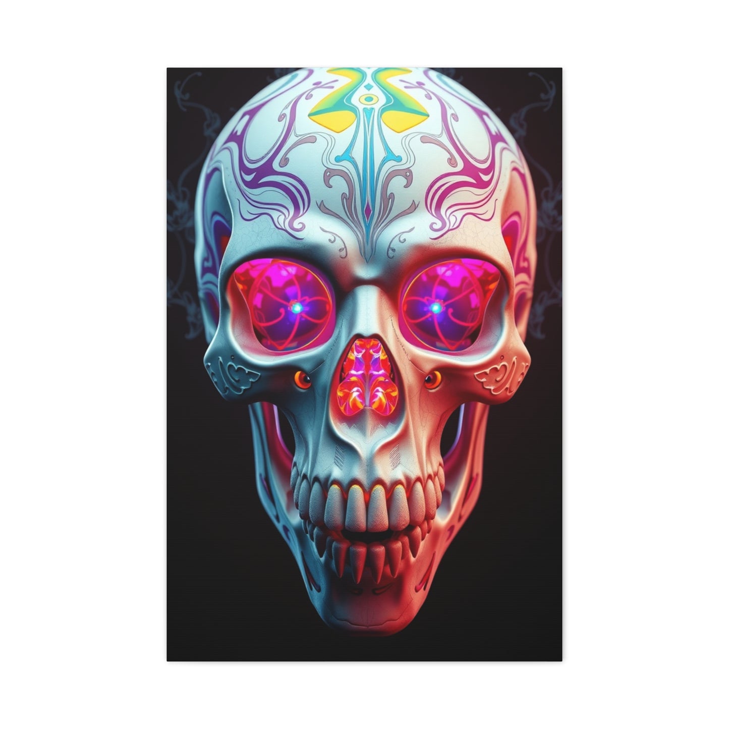 Vision 3D Trippy Skull Art By Ali Gulec Art Art Wall Art & Canvas Print