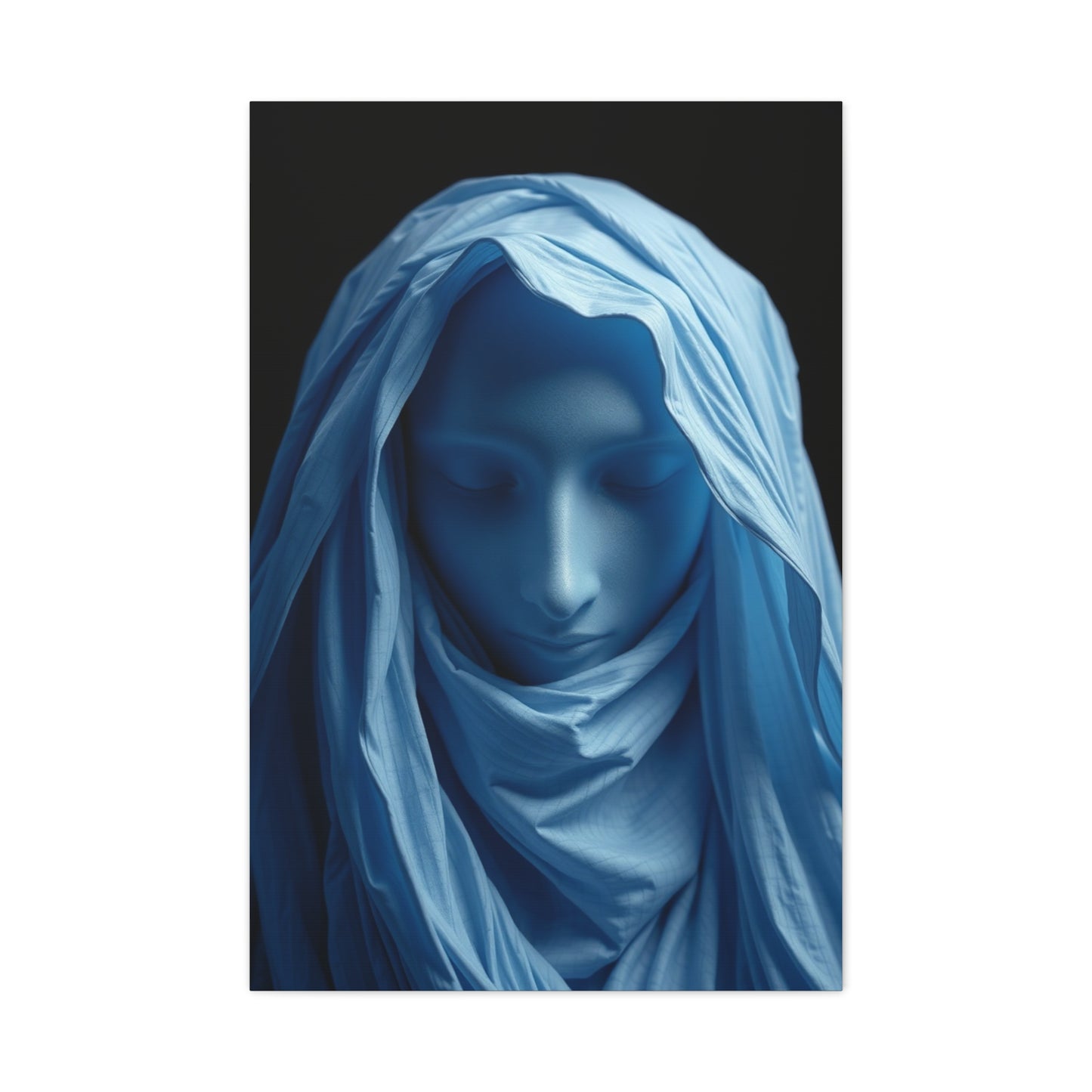 Black, White & Blue Art Luxury Canvas Wall Art & Canvas Print