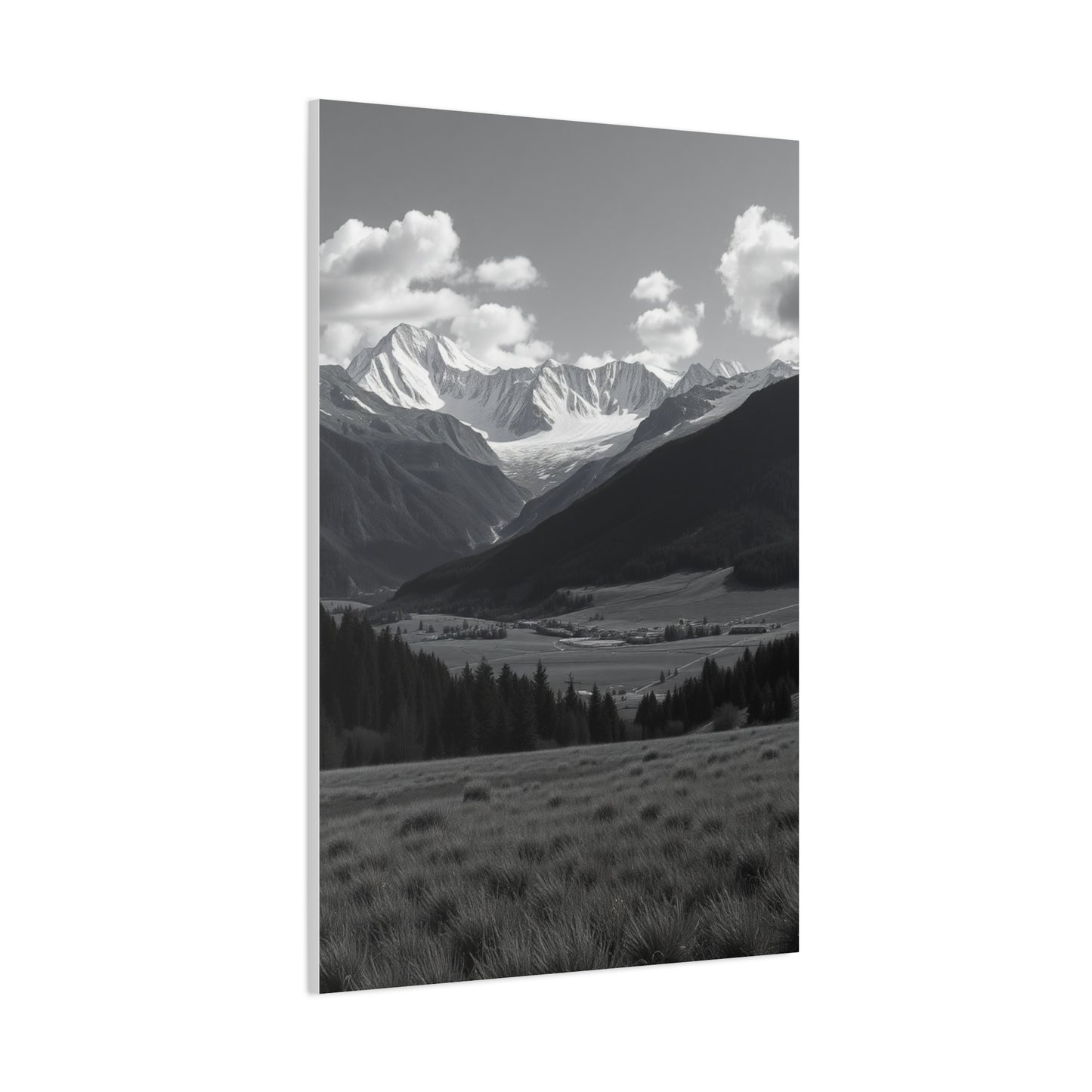 Elite Black & White Scenic Landscapes Art Vision Wall Art & Canvas Print