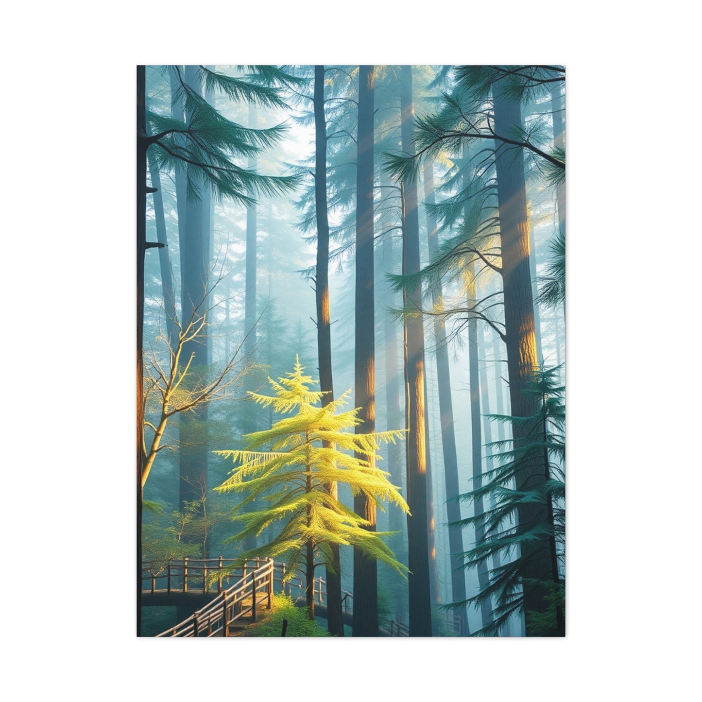 Leafy Tranquility Masterpiece Wall Art & Canvas Print