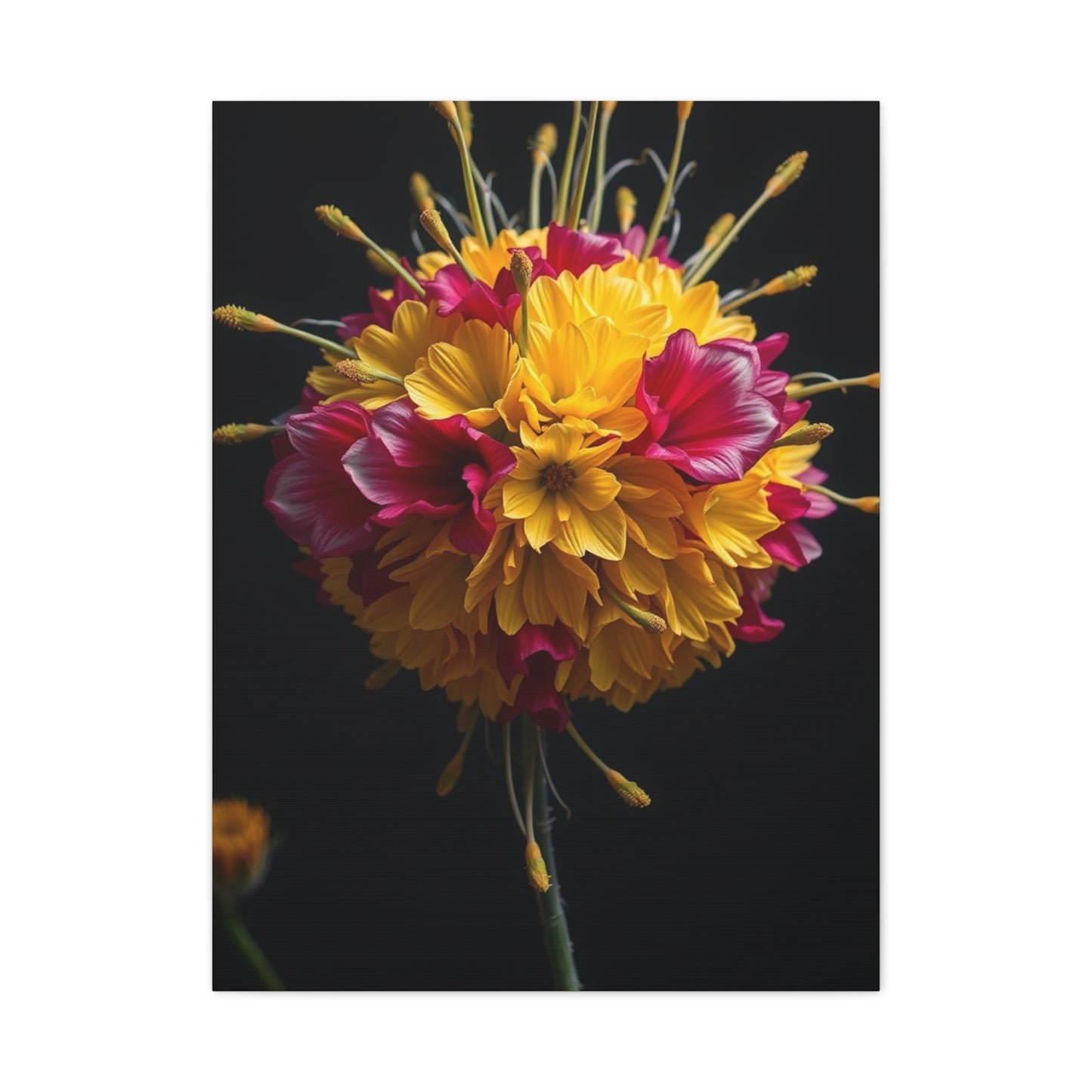 Floral Majesty Portrait Wall Art & Canvas Print