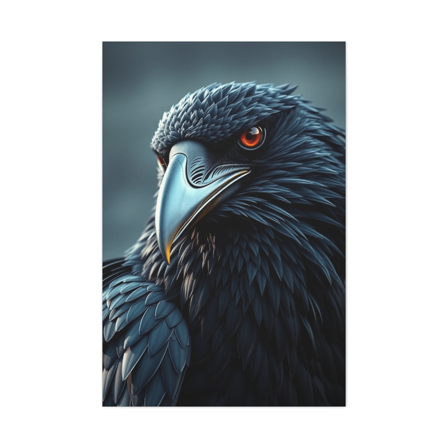 Obsidian Wing Elegance wall art & canvas print