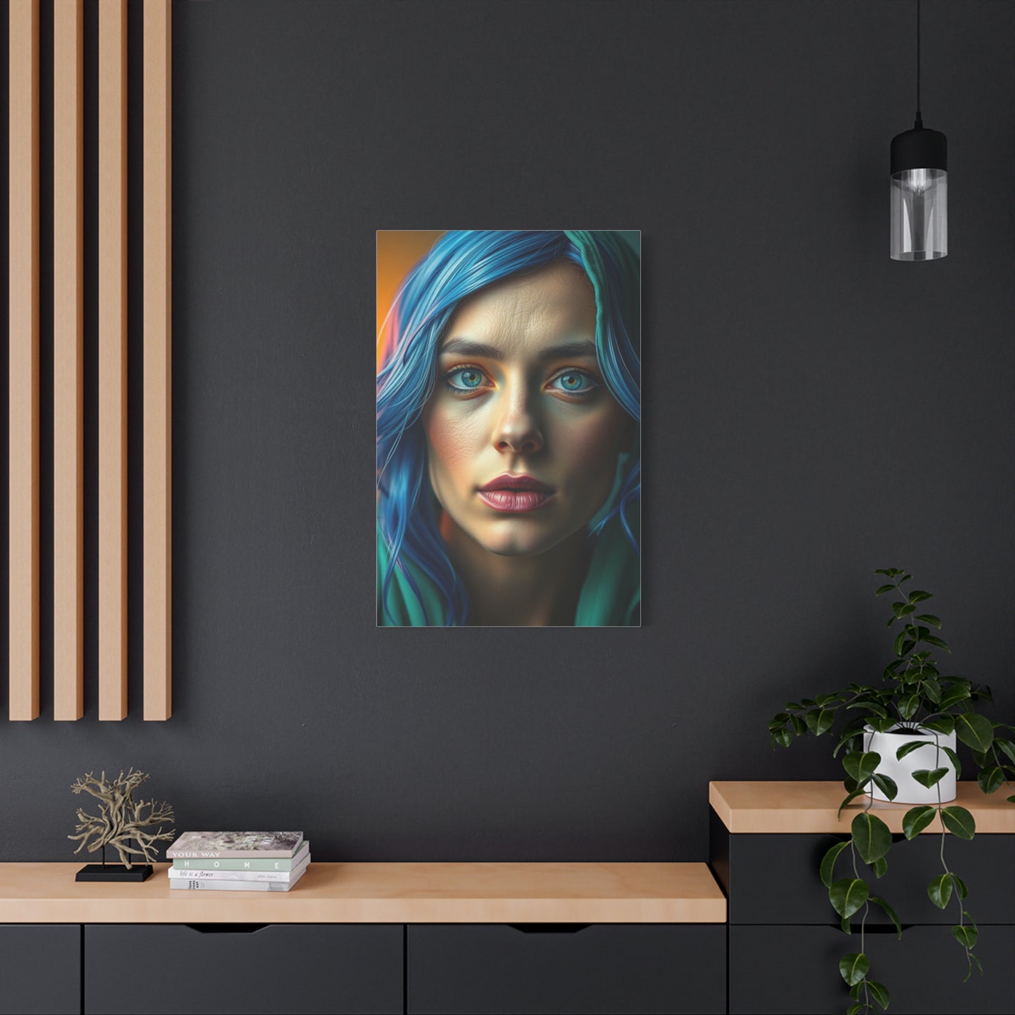 Elite Blue & Green Art Vision Wall Art & Canvas Print