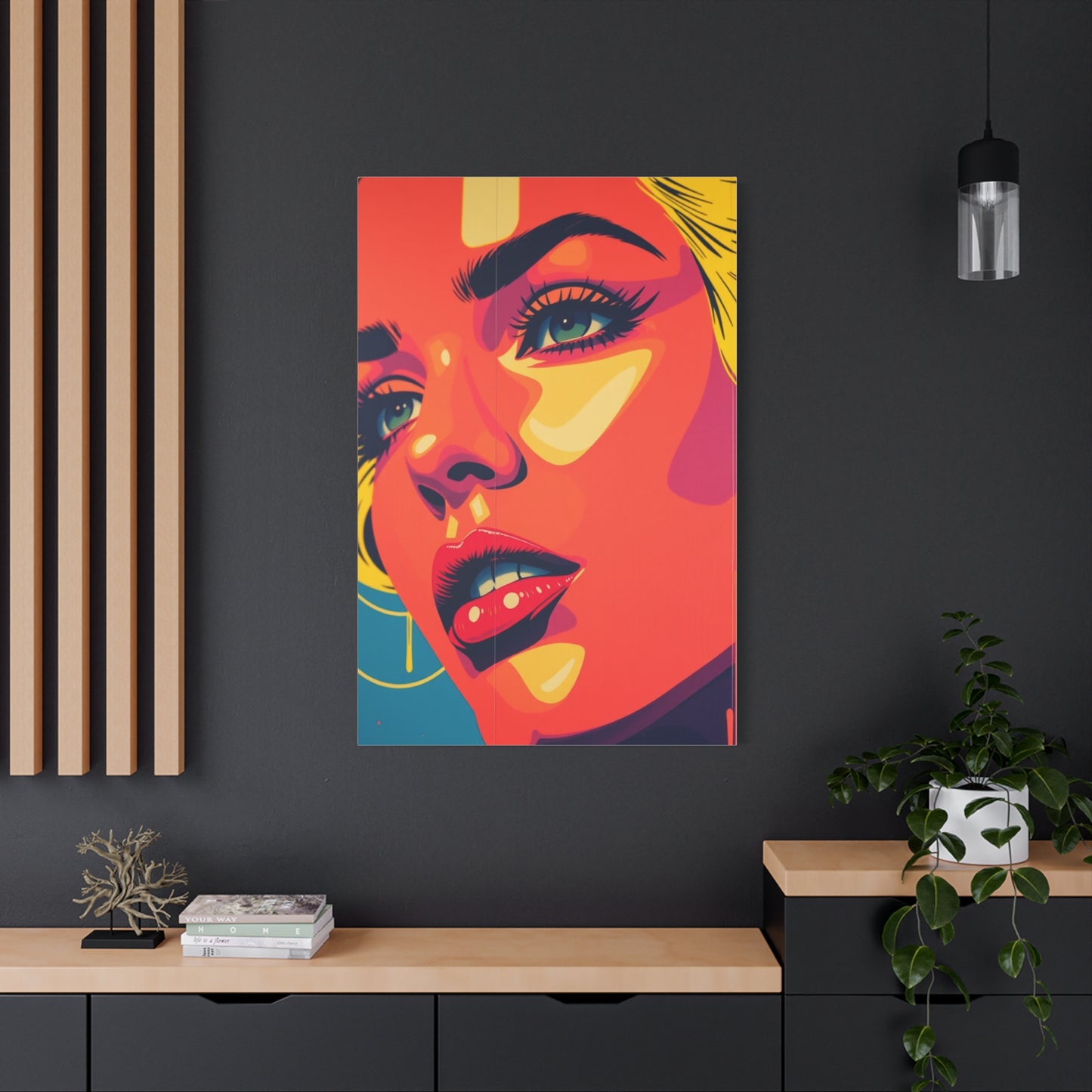 Vivid Pop Impression Wall Art & Canvas Print