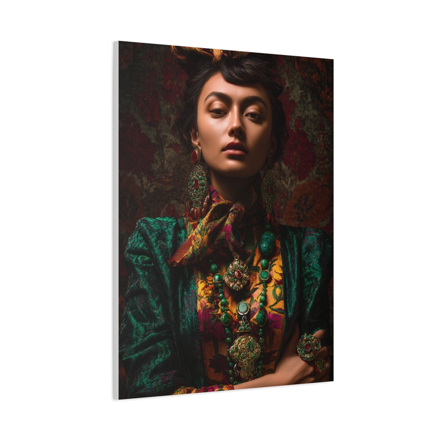 Cultural Jewel Tone Portrait Wall Art & Canvas Print
