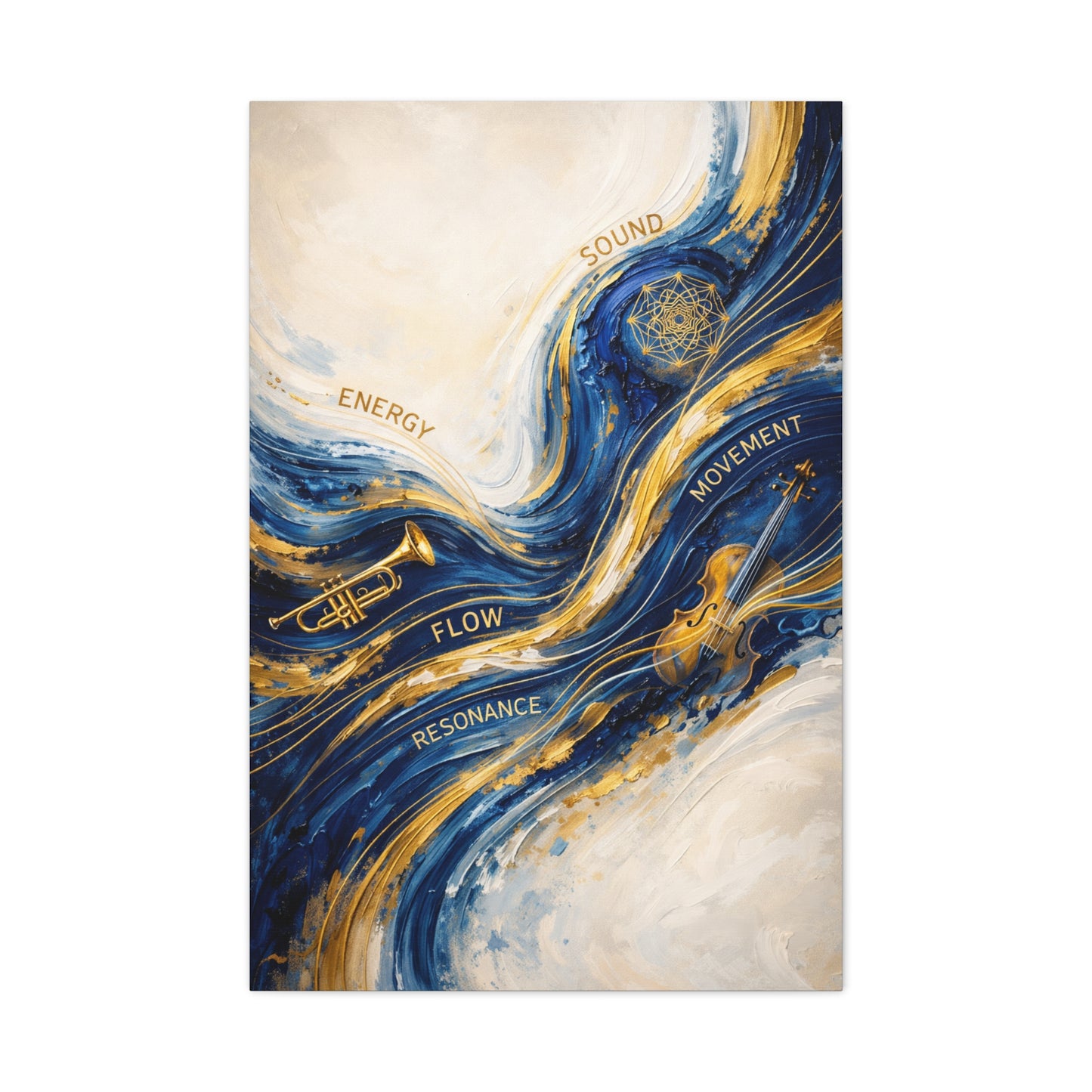 Energy Flow Resonance Abstract Wall Art & Canvas Print