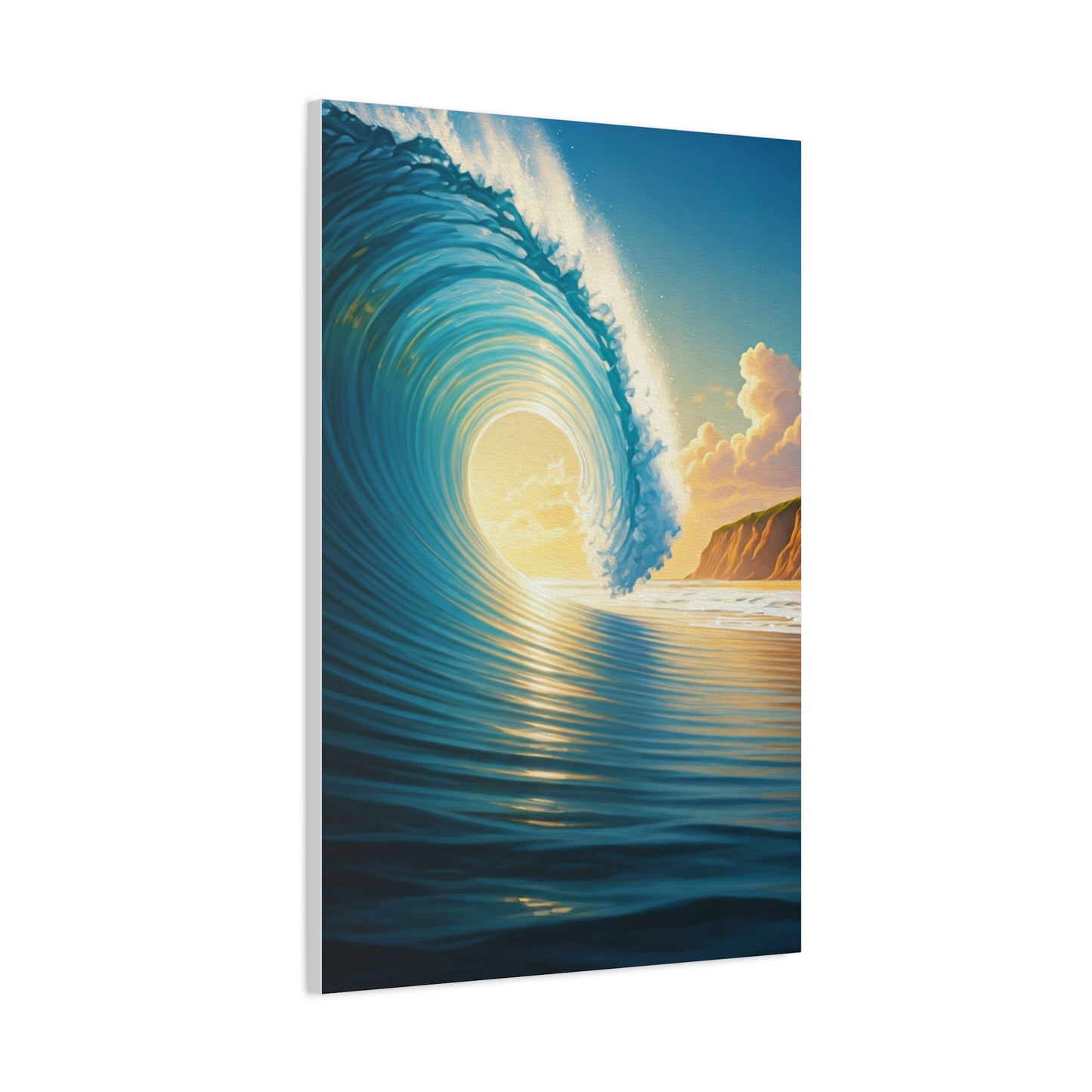 Sunset Tide Glow Coastal Wall Art & Canvas Prints