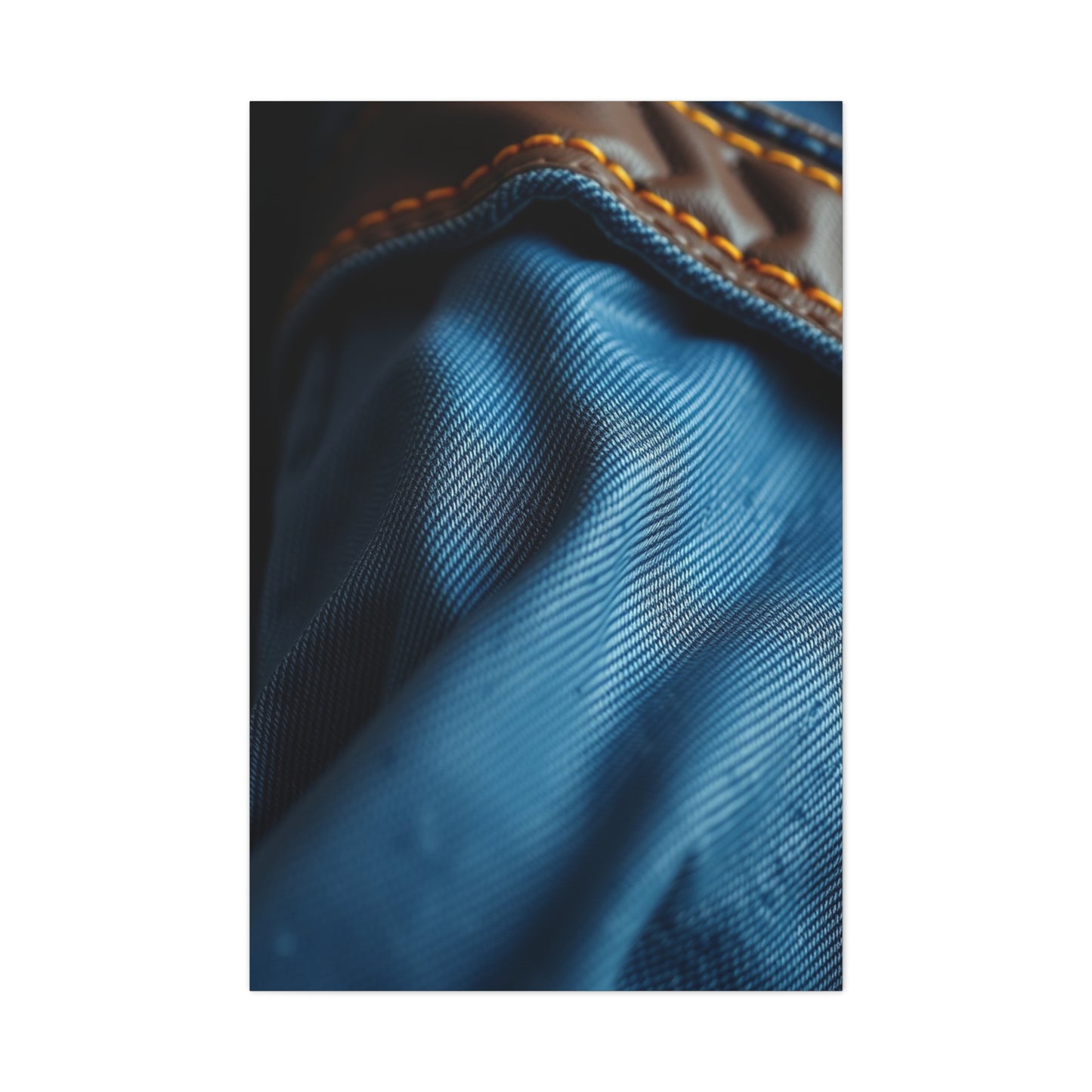 Supreme Denim and Leather Art Collection Wall Art & Canvas Print