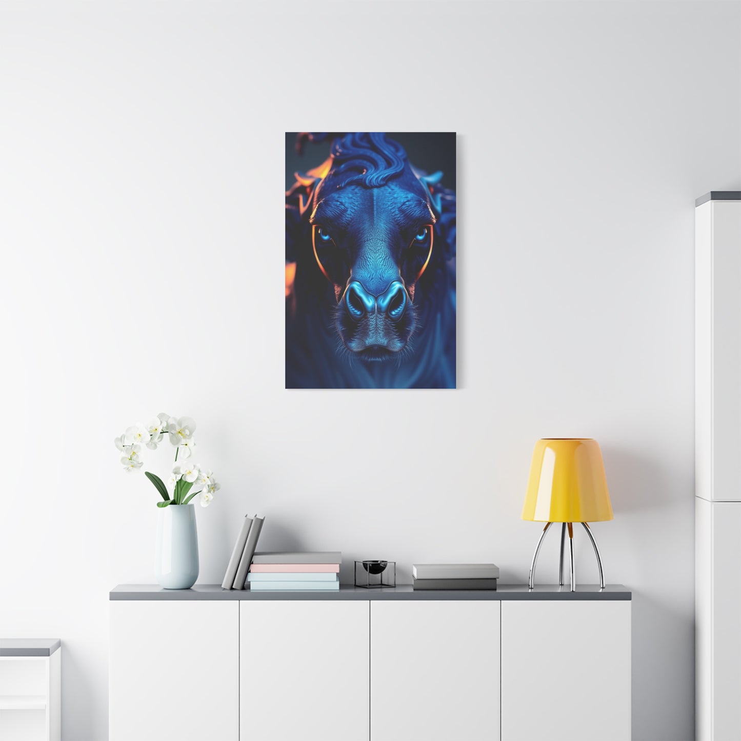 Supreme Navy Blue Art Collection Wall Art & Canvas Print