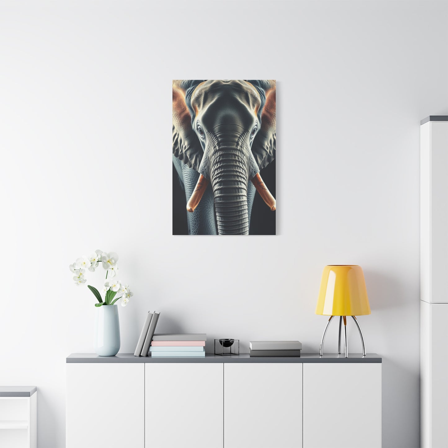 Majestic Pachyderm Portrait Wall Art & Canvas Print