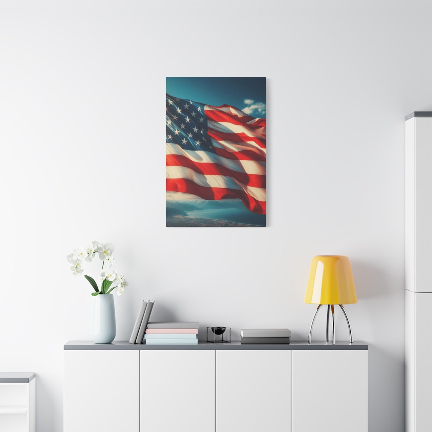 American Flag Waving Wall Art & Canvas Prints