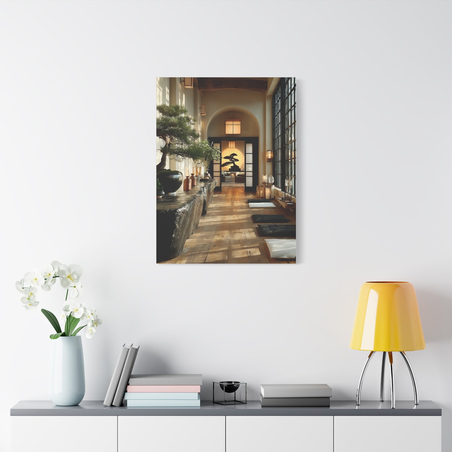 Japanese Minimal Hallway Interior Wall Art & Canvas Print
