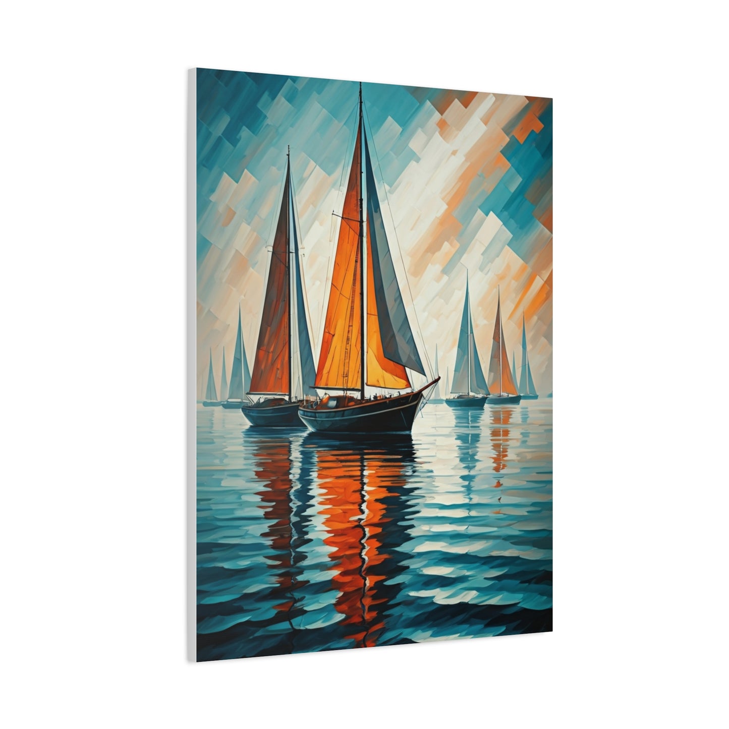 Crimson Sail Regatta Wall Art & Canvas Prints