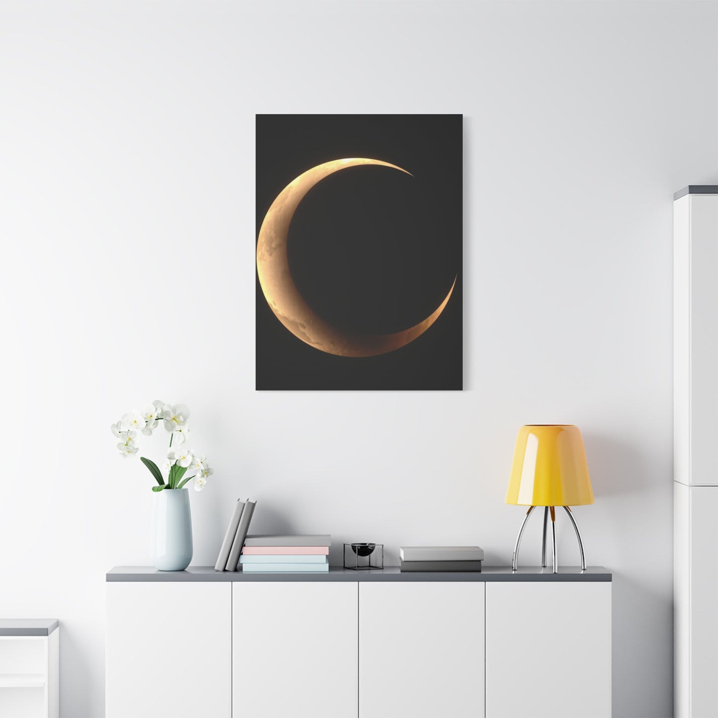 Masterpiece Crescent Moon Art Vision Wall Art & Canvas Print