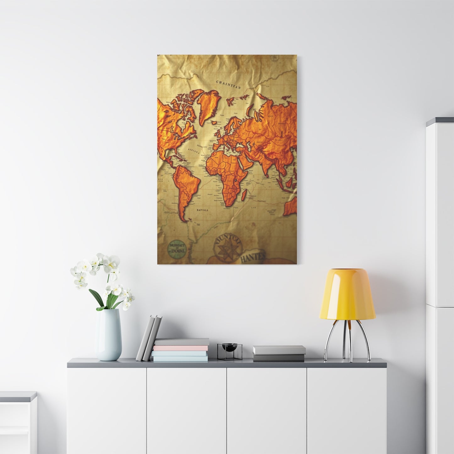Vision Antique Maps Art Art Wall Art & Canvas Print