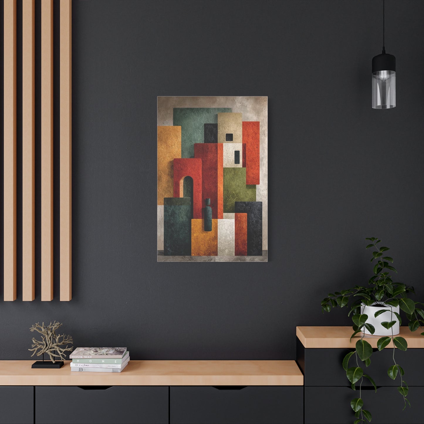 Contemporary Color Block Abstract Wall Art & Canvas Print