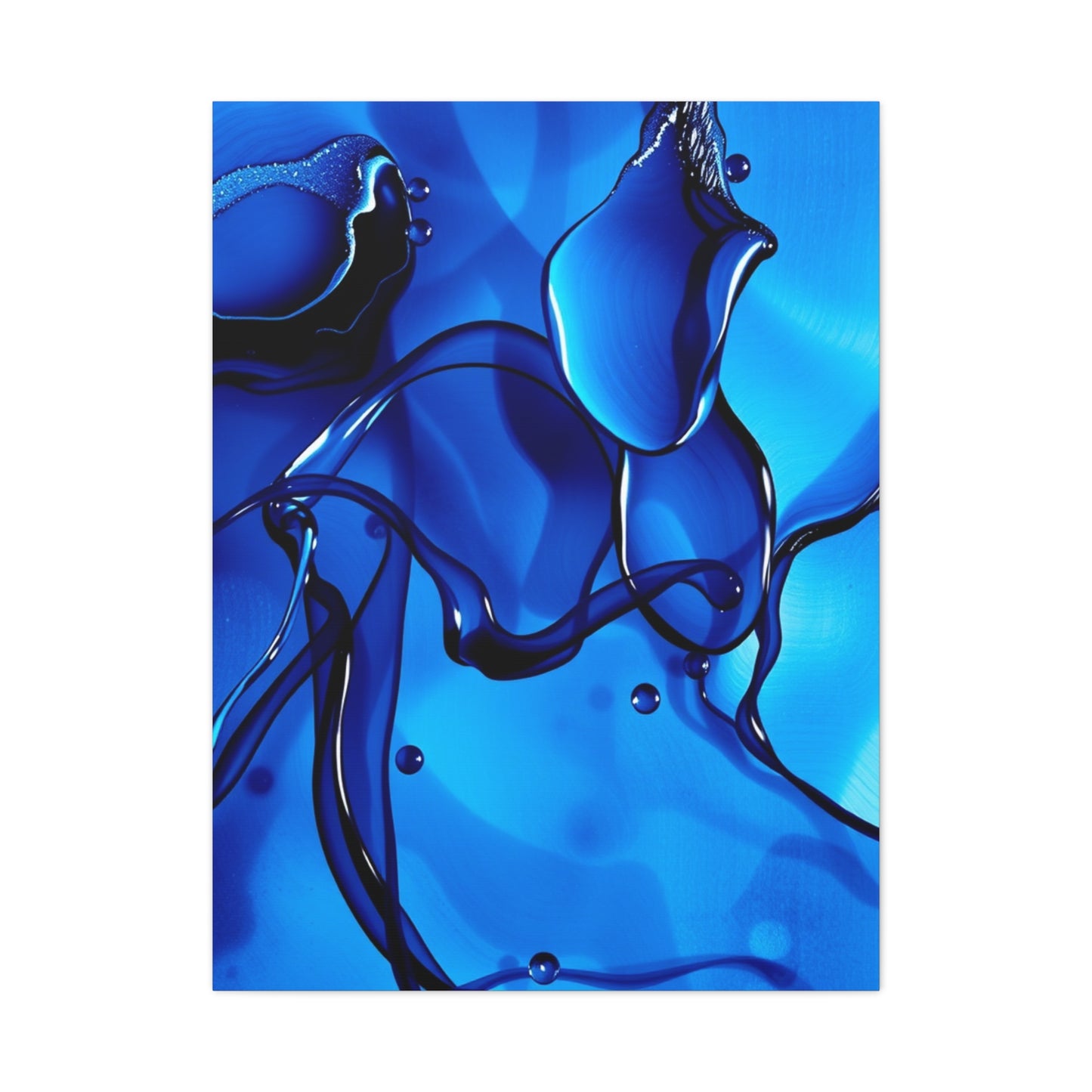 Blue Abstract Art Luxury Canvas Wall Art & Canvas Print