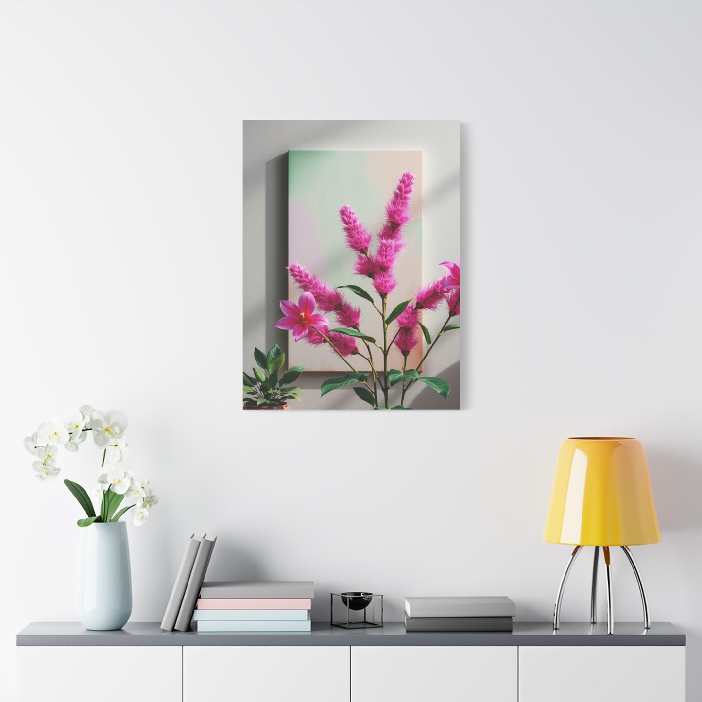 Supreme Green & Pink Canvas Art Collection Wall Art & Canvas Print