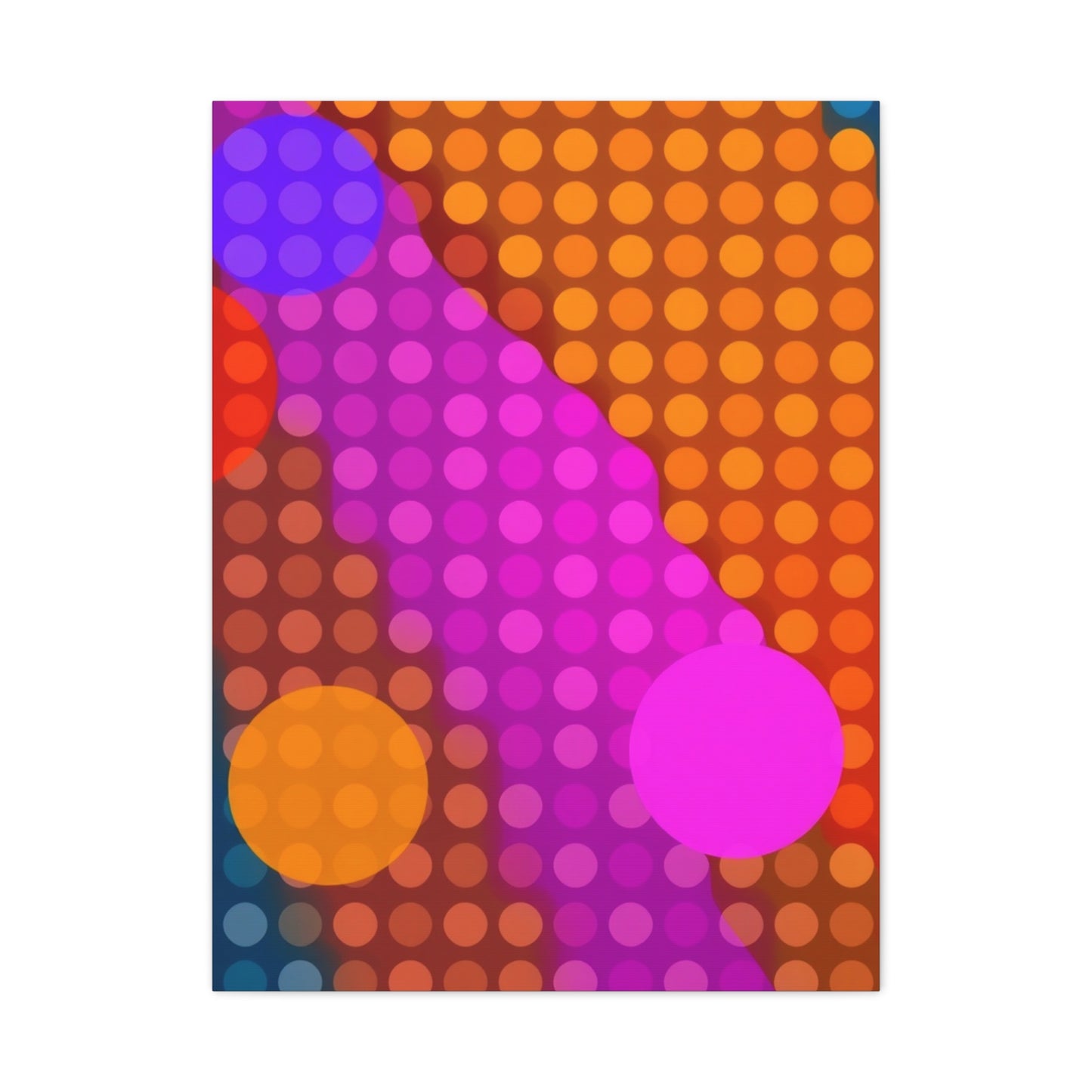 Vision Polka Dot Pattern Art Art Wall Art & Canvas Print