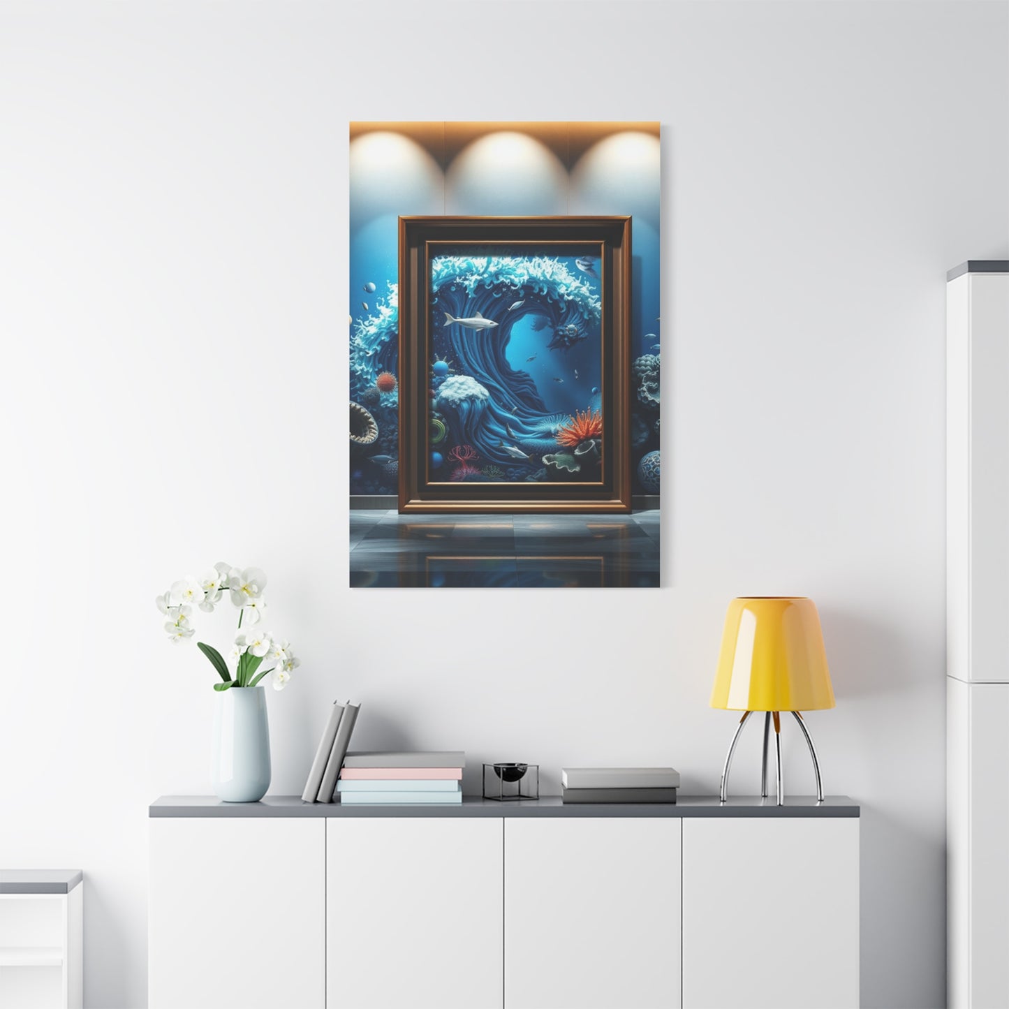 Azure Reverie Canvas Wall Art & Canvas Print