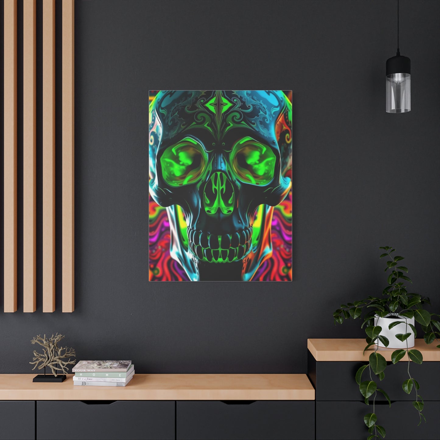 Mystic Skull Kaleidoscope Wall Art & Canvas Print