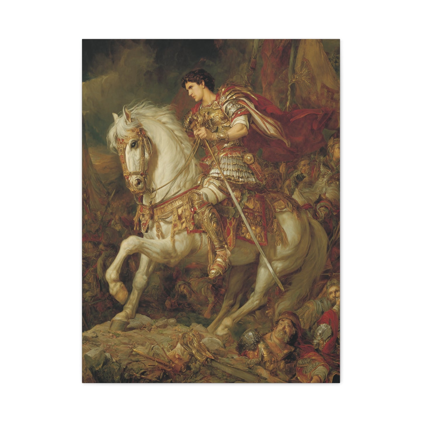 Alexander the Great Commanding The Battlefield Wall Art & Canvas Print