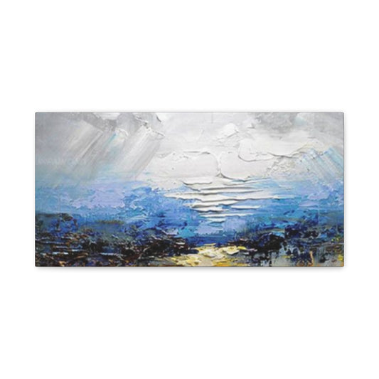 Sea Shore Painting Panoramas Wall Art & Canvas Prints