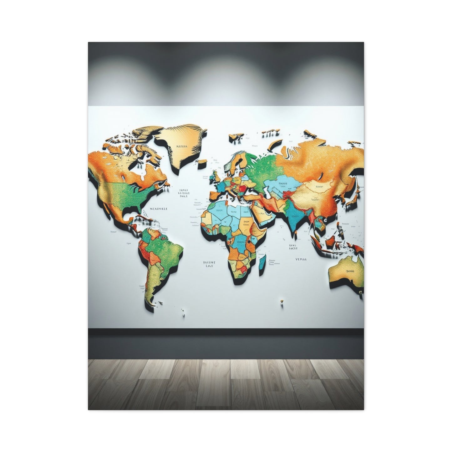 World Map Art Luxury Canvas Wall Art & Canvas Print