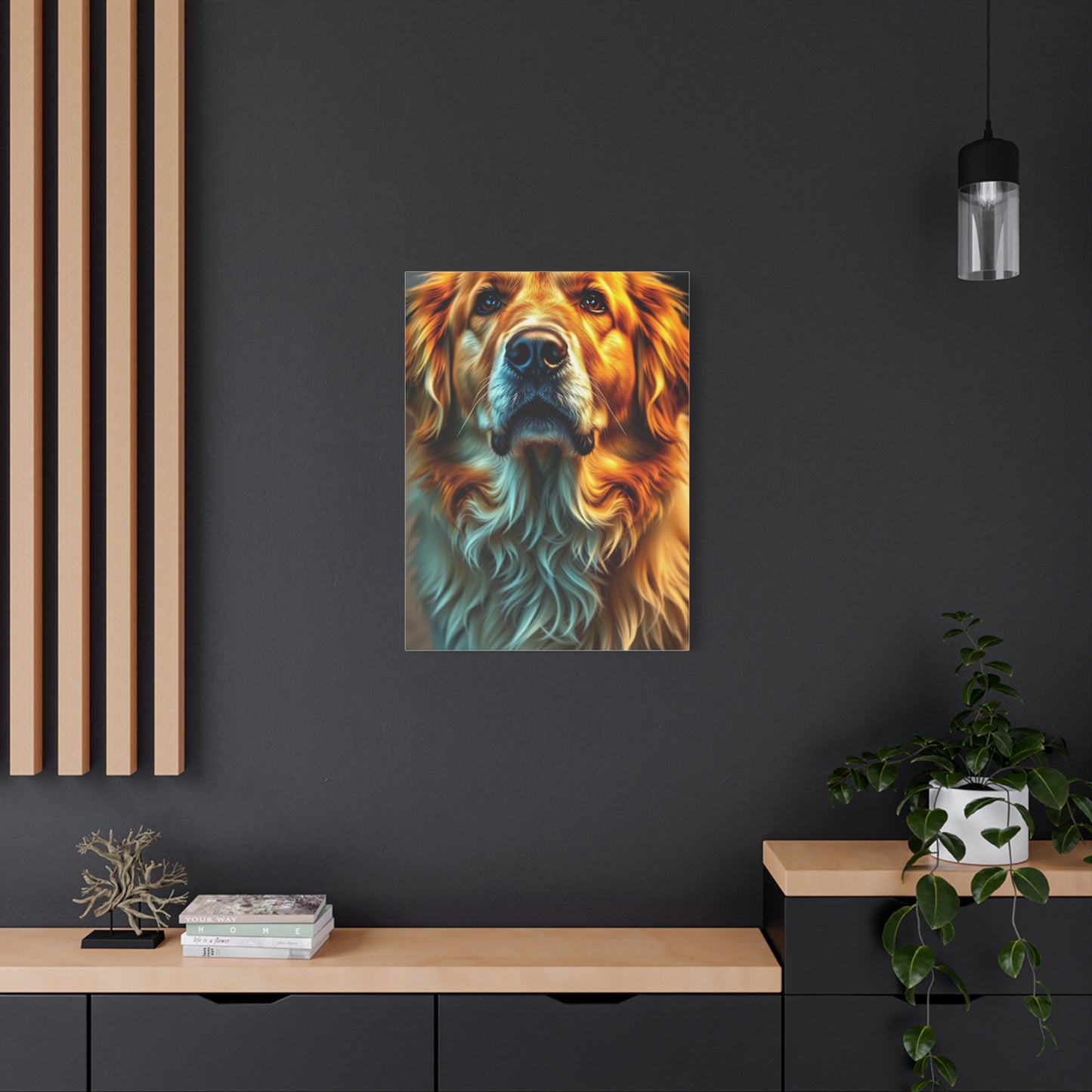 Vision Golden Retriever Art Art Wall Art & Canvas Print