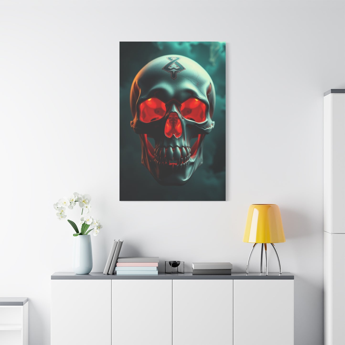 Ethereal Skull Symphony Wall Art & Canvas Print