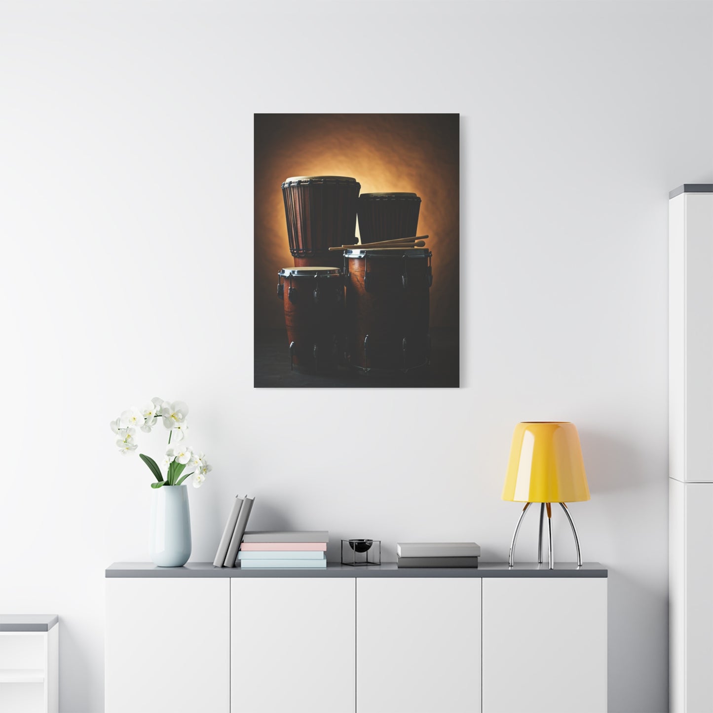 Traditional African Drum Ensemble Wall Art & Canvas Prints