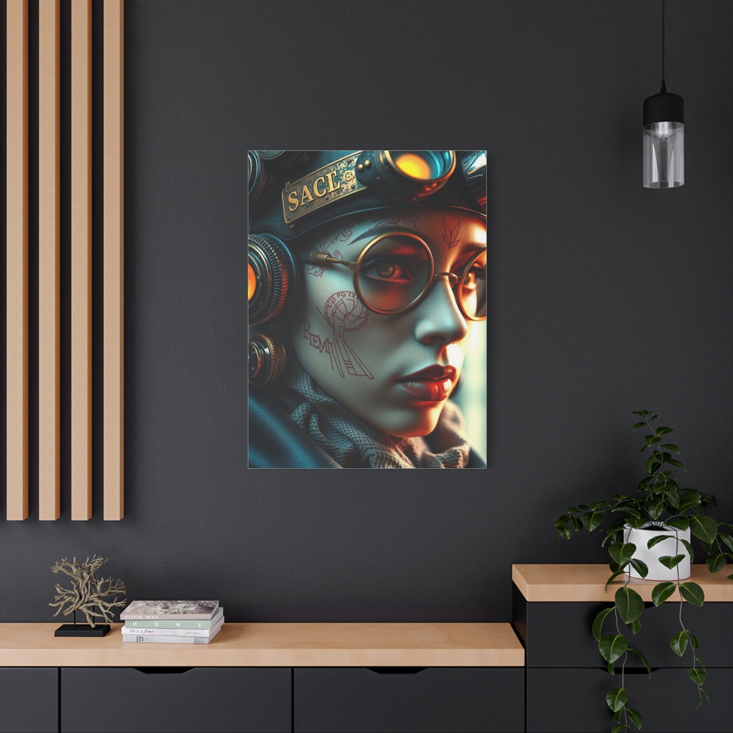 Retro-Futurist Opulence Art wall art & canvas print