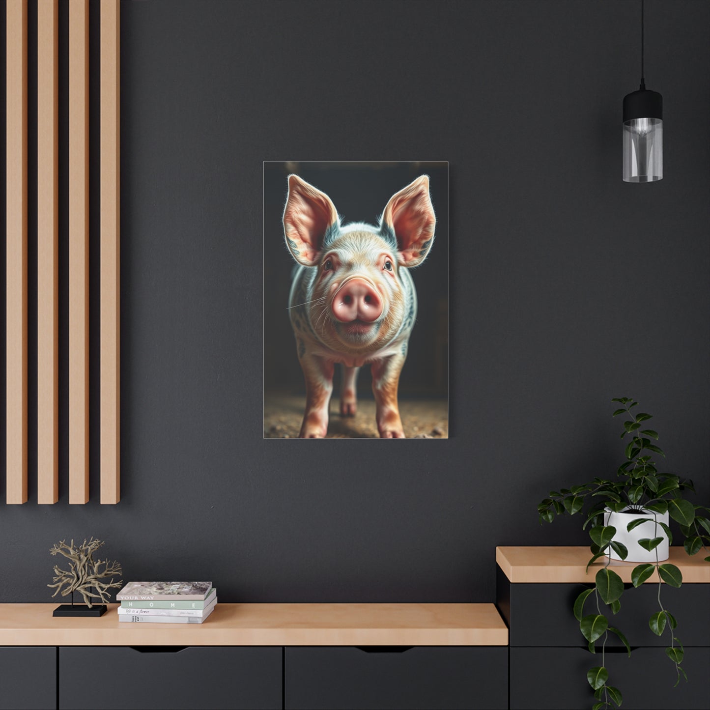 Pig Art Refined Canvas Wall Art & Canvas Print