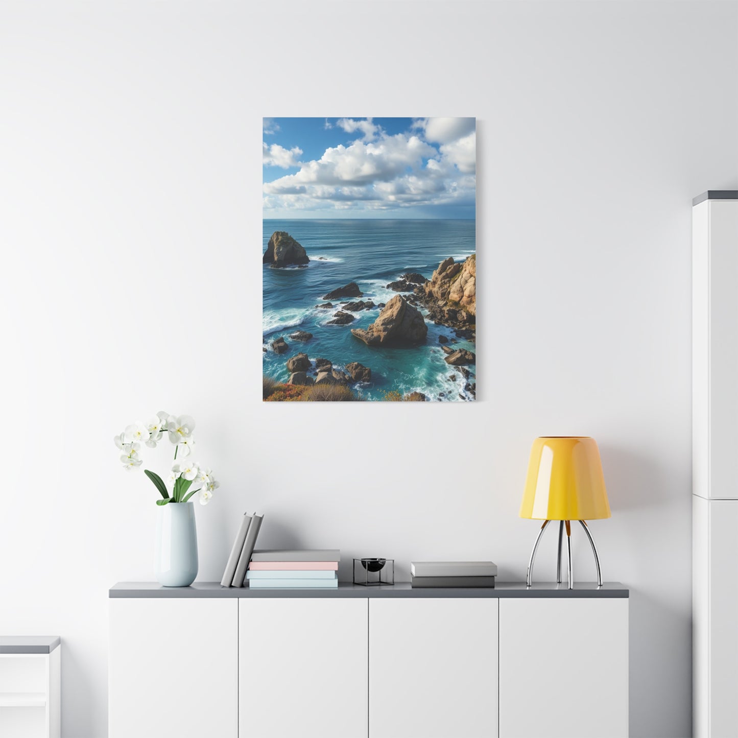 Luxe Maritime Horizon Wall Art & Canvas Print