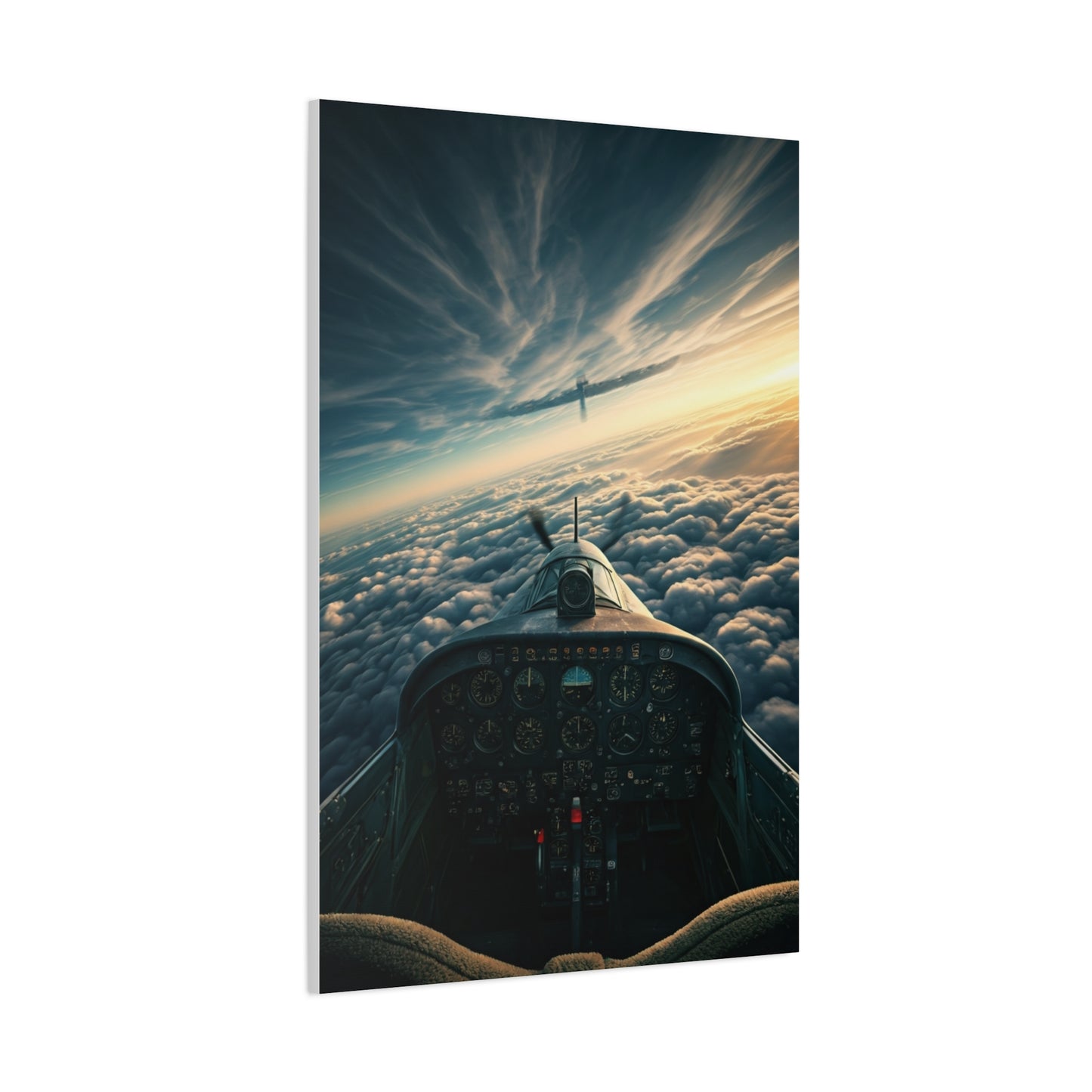 Pilot’s View Above the Cloud Sea Wall Art & Canvas Prints