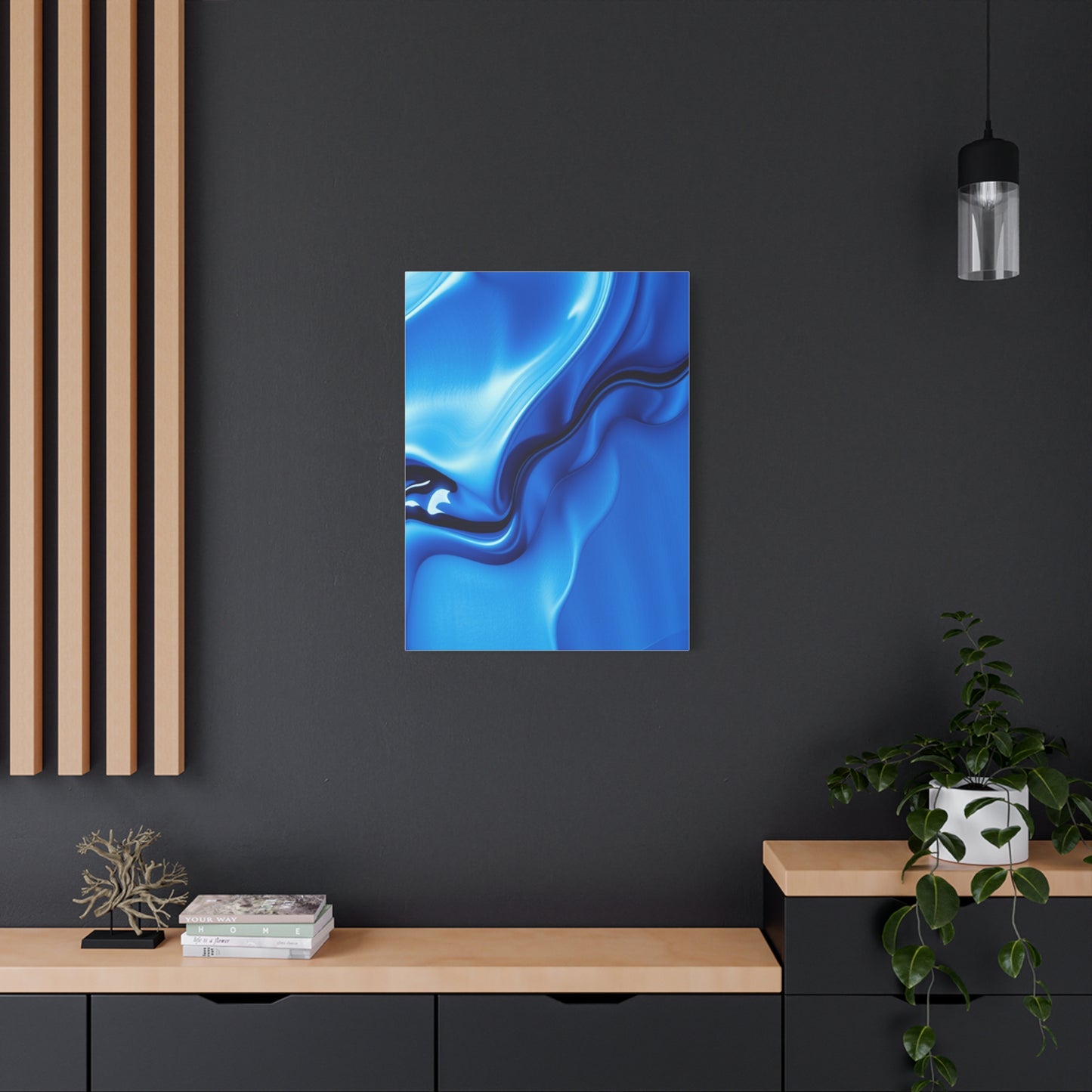 Blue Abstract Art Supreme Gallery Wall Art & Canvas Print