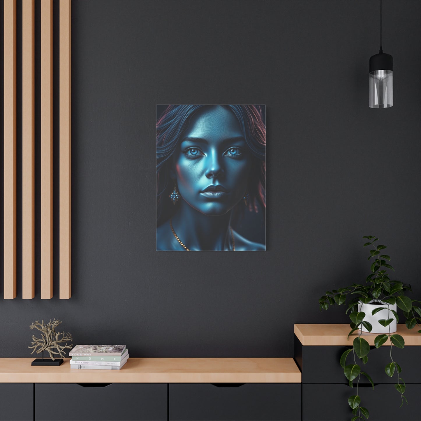 Prussian Blue Splendor Art Wall Art & Canvas Print