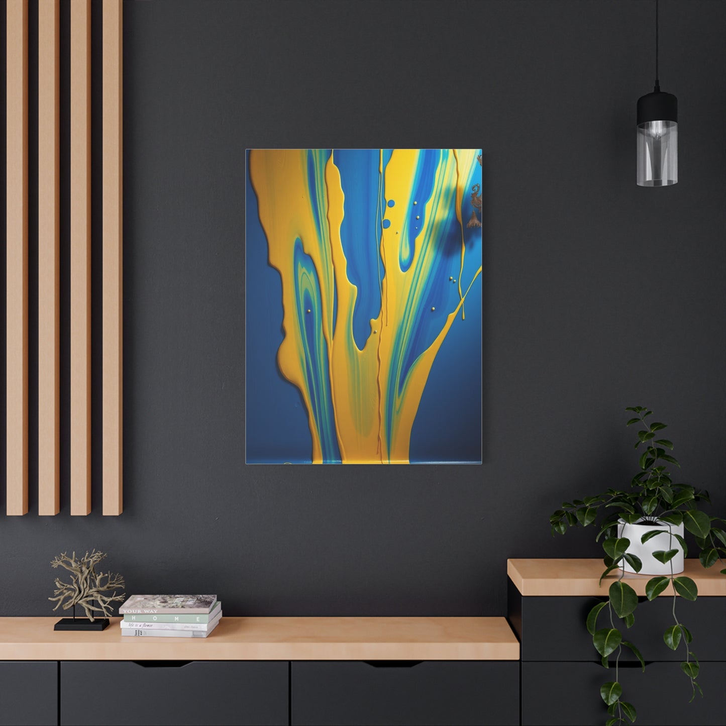 Blue & Yellow Art Supreme Gallery Wall Art & Canvas Print