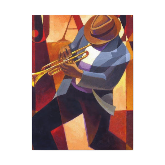 Man With Saxophone Deco Wall Art & Canvas Prints