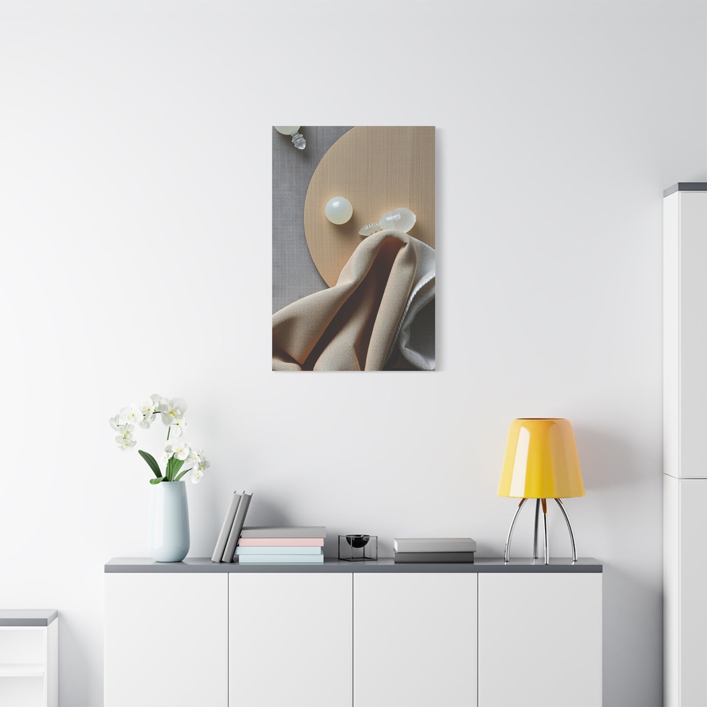 Supreme Taupe, Linen, and Gray Art Collection Wall Art & Canvas Print