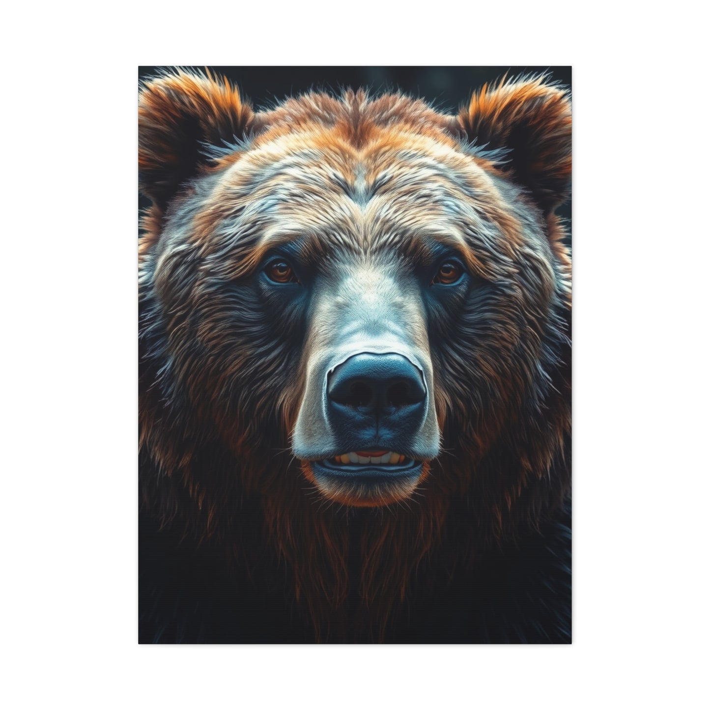 Aristocratic Bear Portraiture Wall Art & Canvas Print