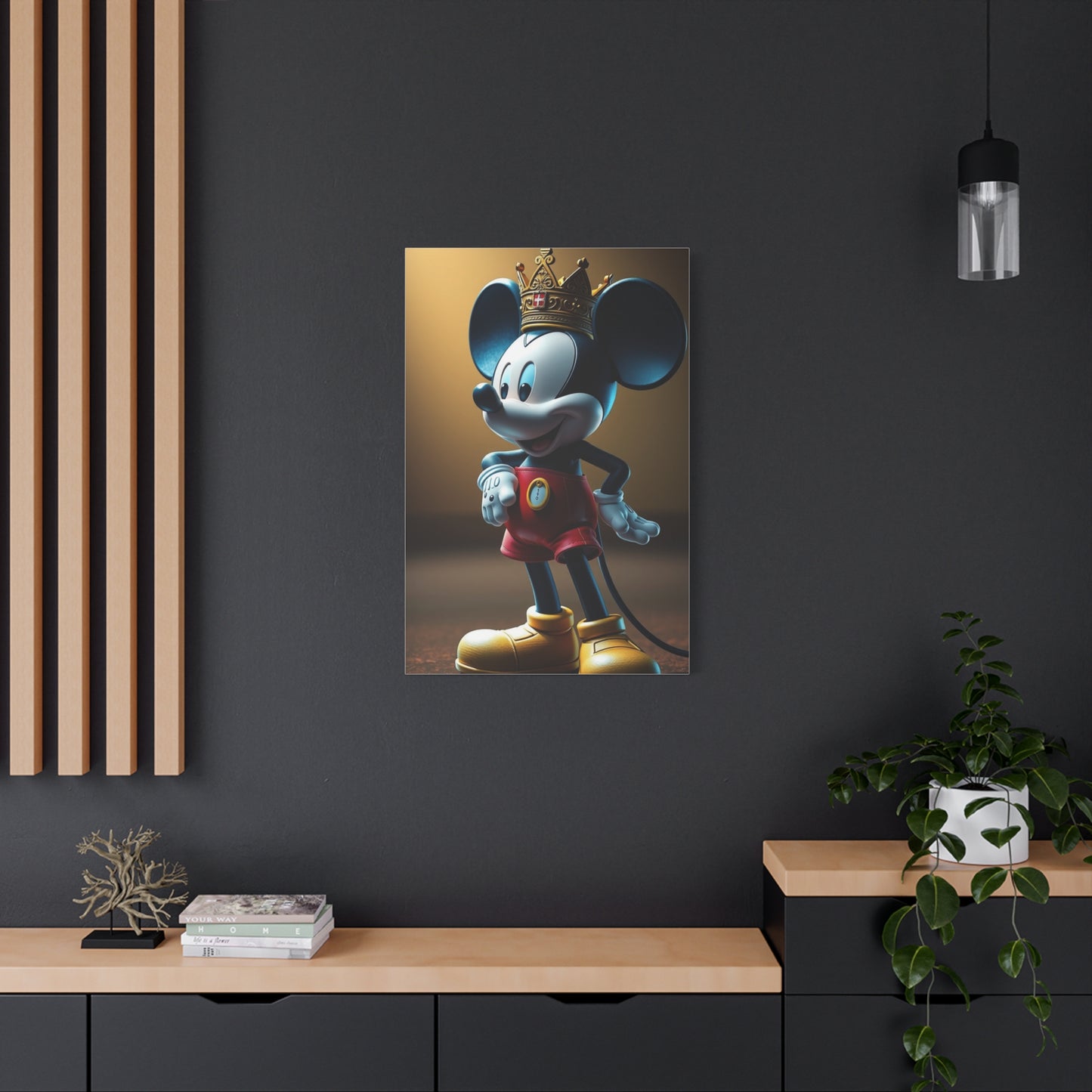 Regal Mickey Canvas Wall Art & Canvas Print