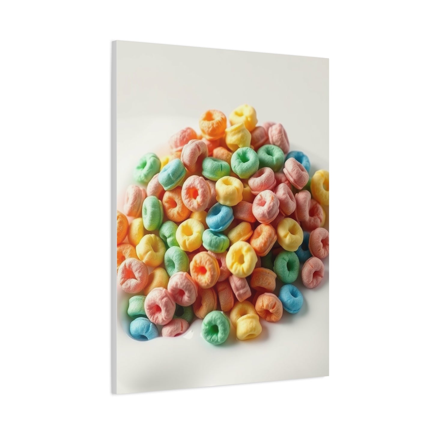 Kaleidoscope in Cream Canvas Wall Art & Canvas Print