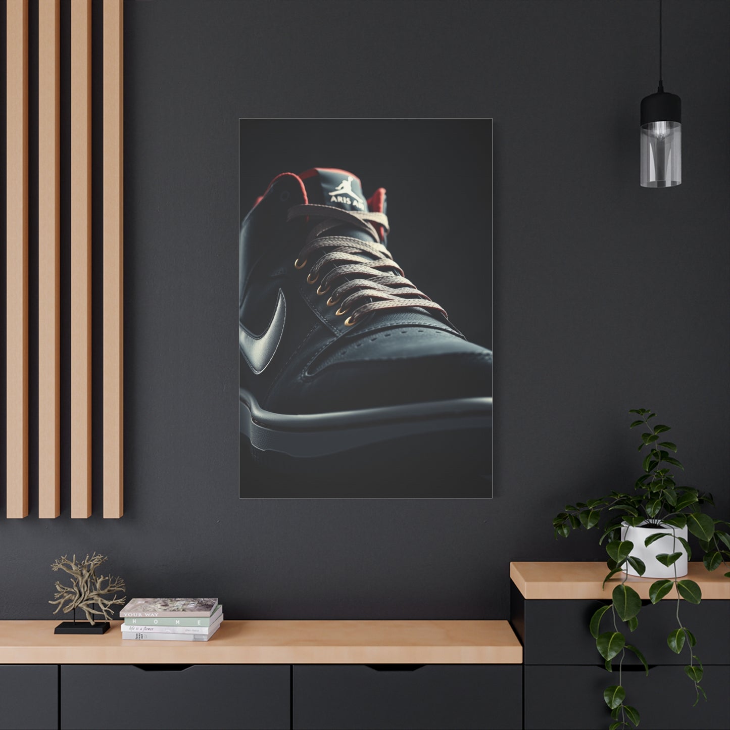 Sophisticated Sneaker Display Wall Art & Canvas Print