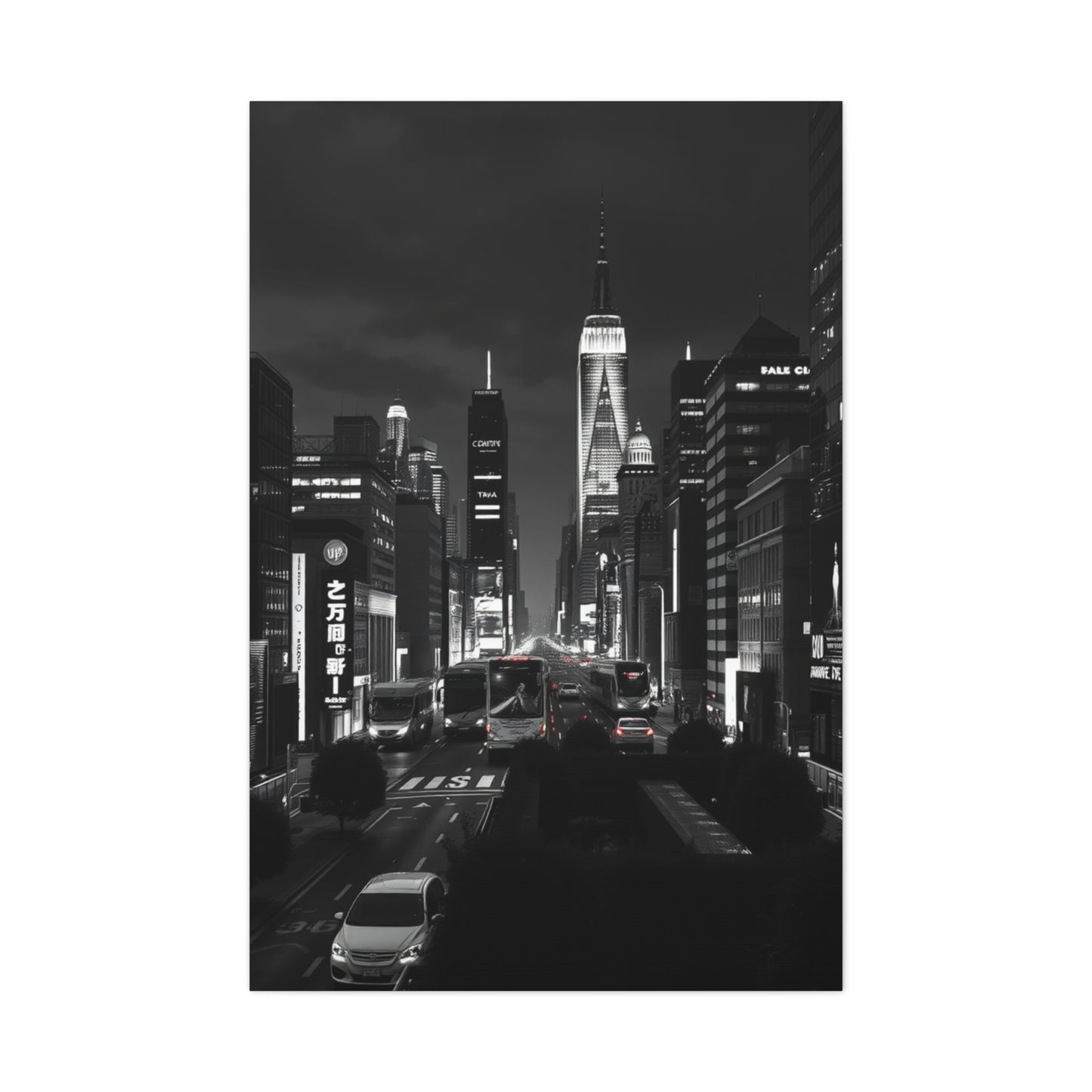 Supreme Black & White Cityscapes Art Collection Wall Art & Canvas Print