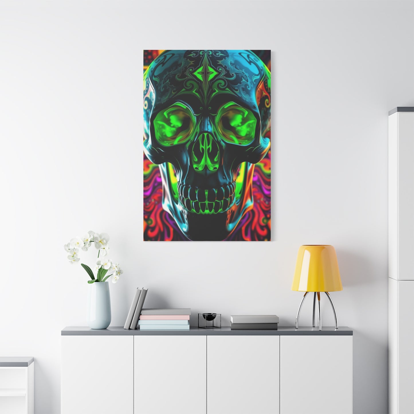 Mystic Skull Kaleidoscope Wall Art & Canvas Print