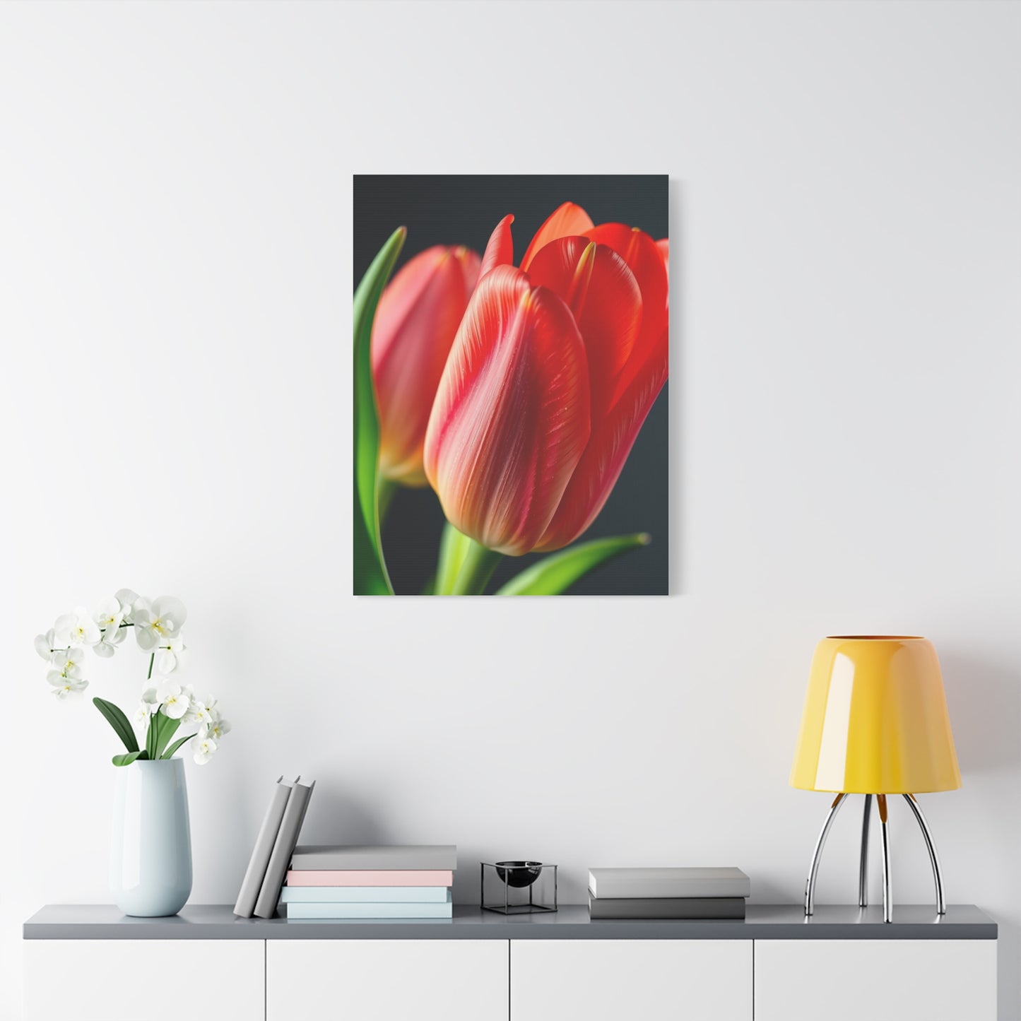 Tulip Flower Art Refined Canvas Wall Art & Canvas Print