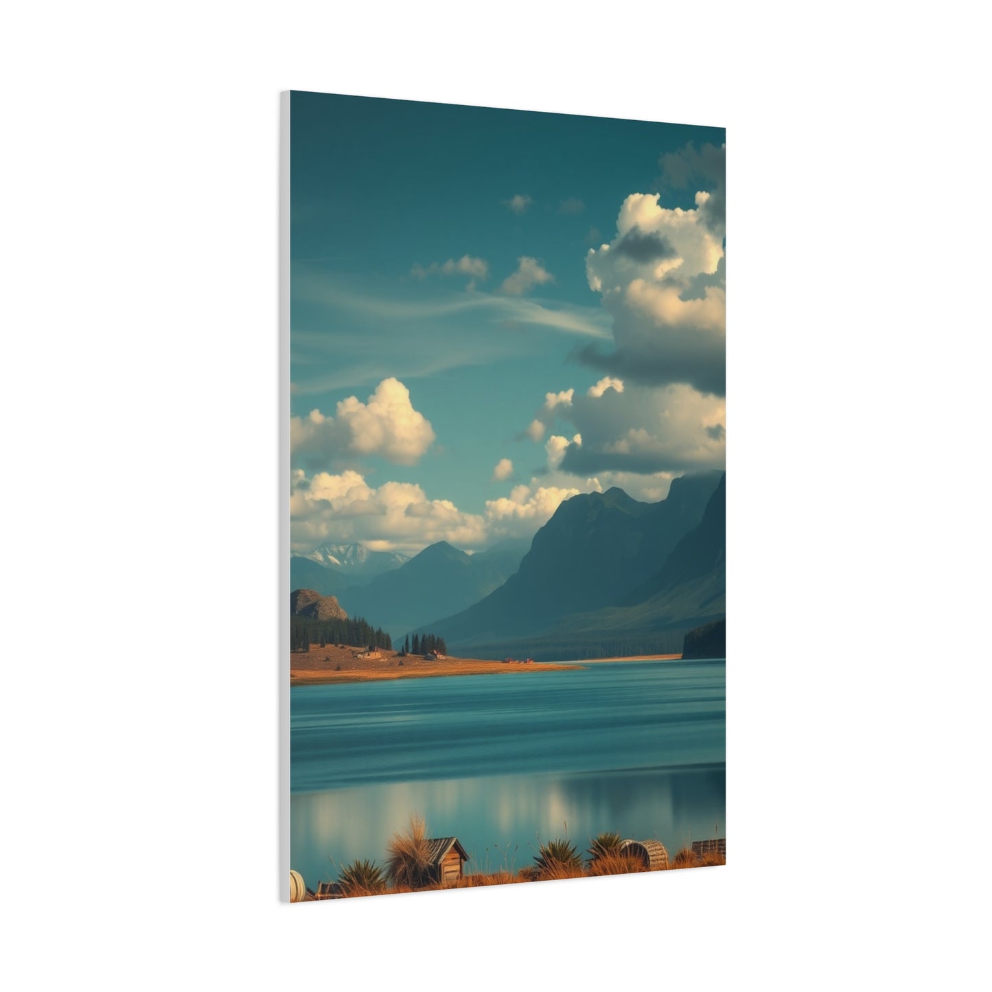 Serene Topography Canvas Wall Art & Canvas Print
