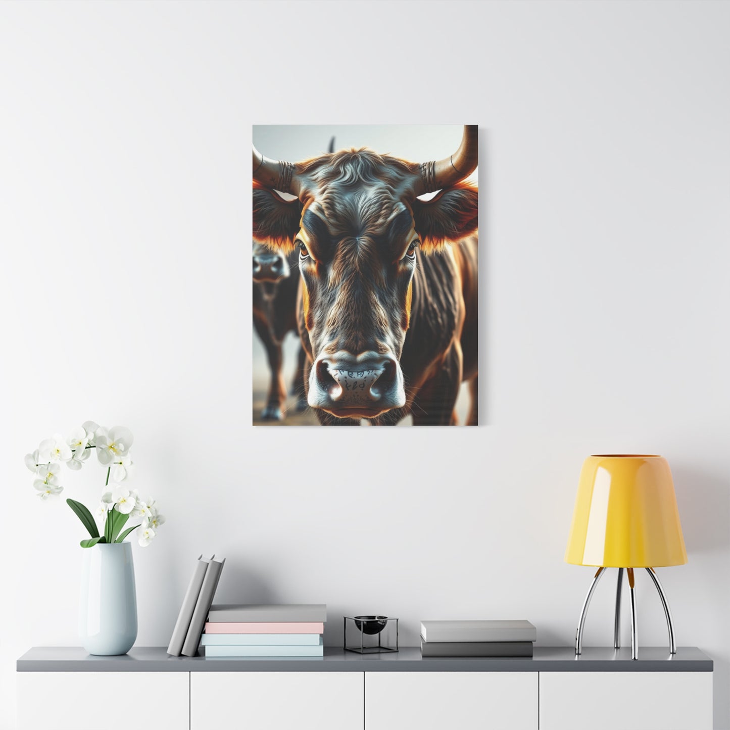 Bovine Majesty Canvas Collection Wall Art & Canvas Print