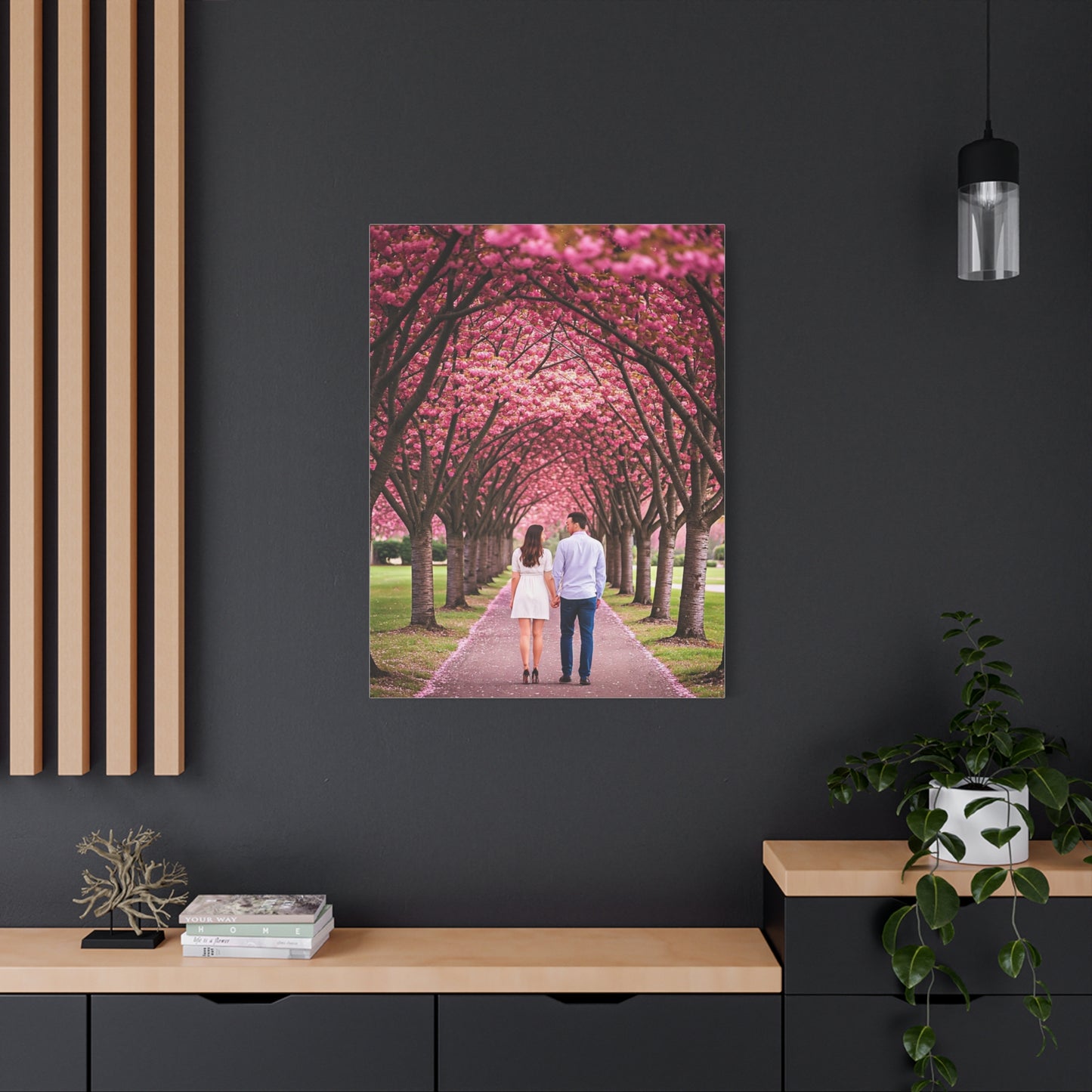 Romantic Sakura Tree Walk Wall Art & Canvas Prints